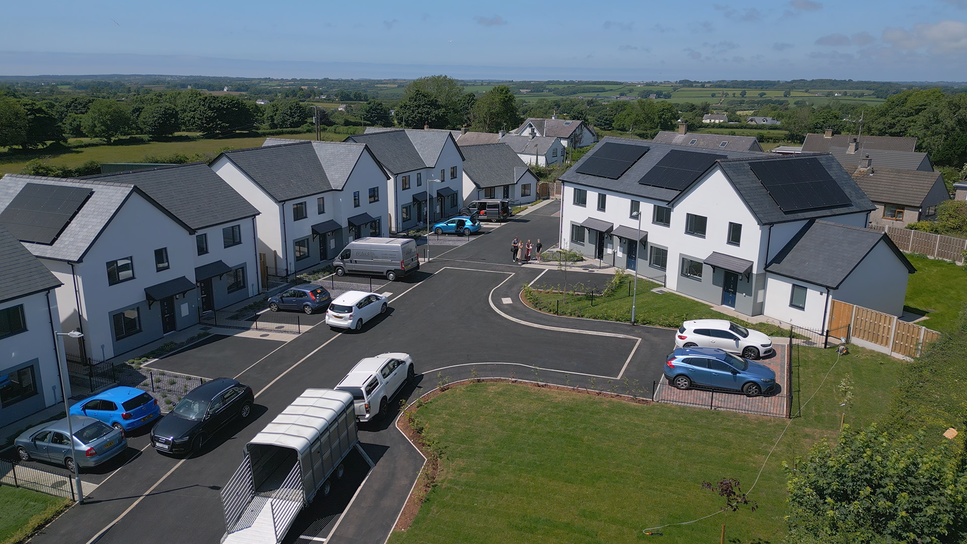 Stad Bryn Glas, Anglesey, new development, 12 affordable, energy efficient homes. 