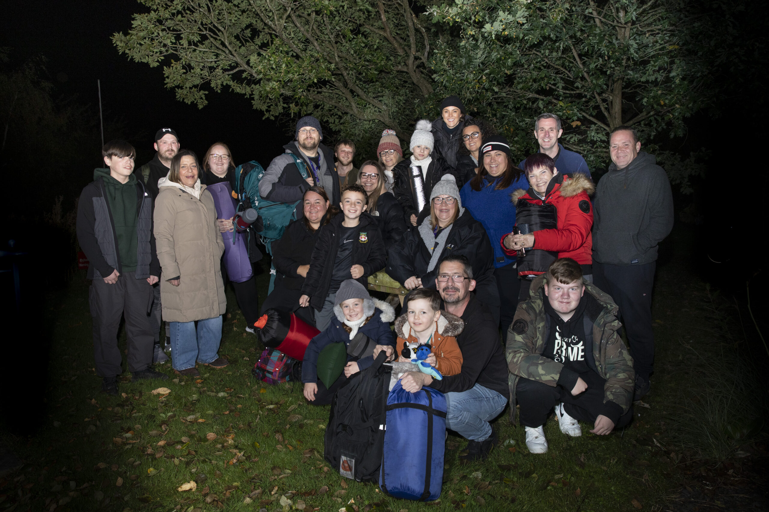 Local organisations brave the elements fundraising for ClwydAlyn Housing’s annual Big Sleep Out